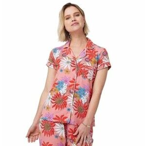 ❌Sold❌ The Cat’s Pajama Floral Pink Pajama Top